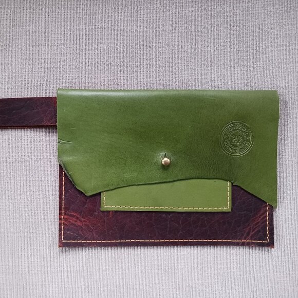 Handmade Don Rawzi Leather Wristlet Purse - Made in Maryland, USA - Picture 8 of 8